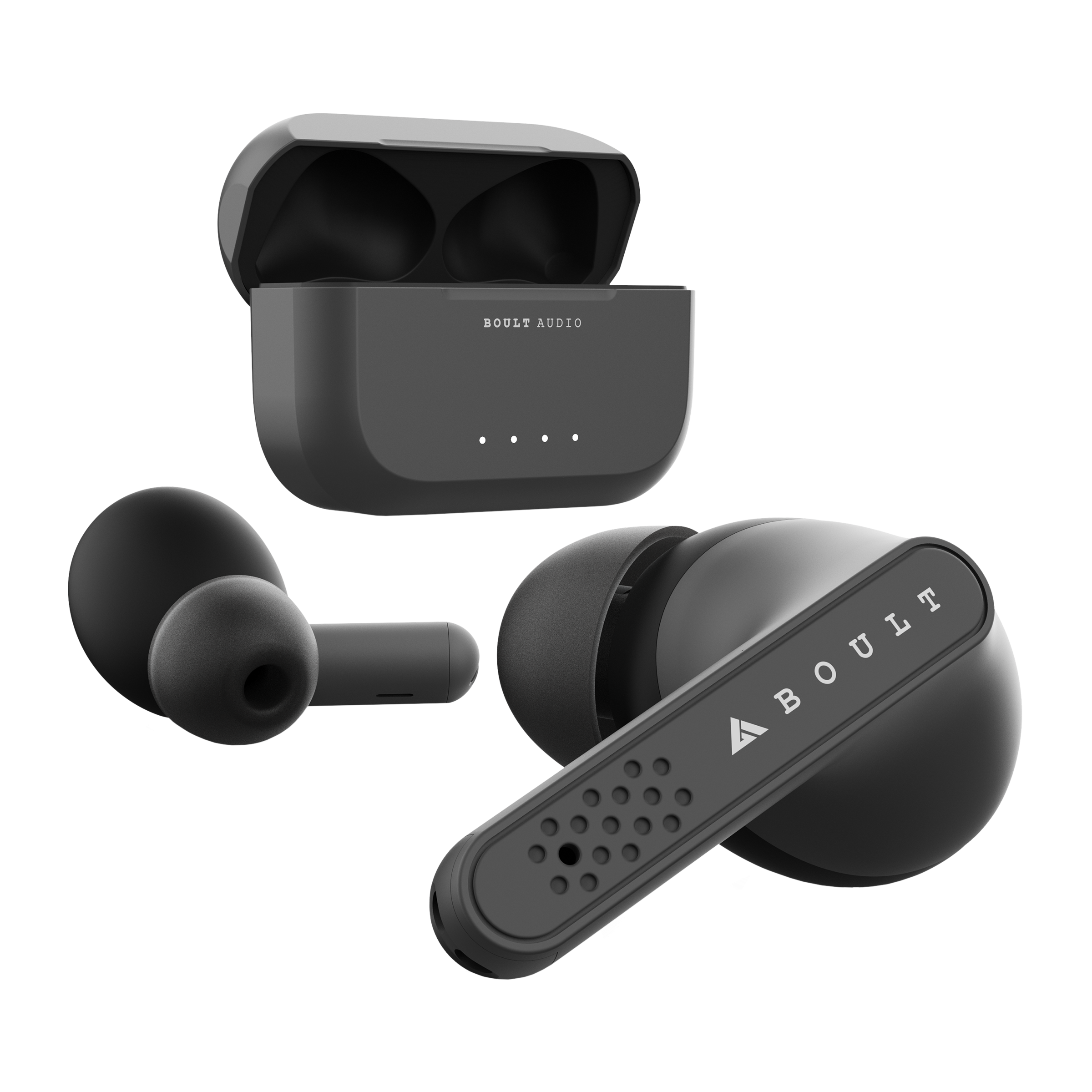 BOULT AUDIO AirBass GearPods BA RD GearPods In Ear Truly Wireless Earbuds With Mic Bluetooth 5.0 Touch Control Black